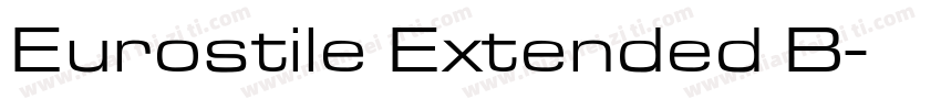 Eurostile Extended B字体转换